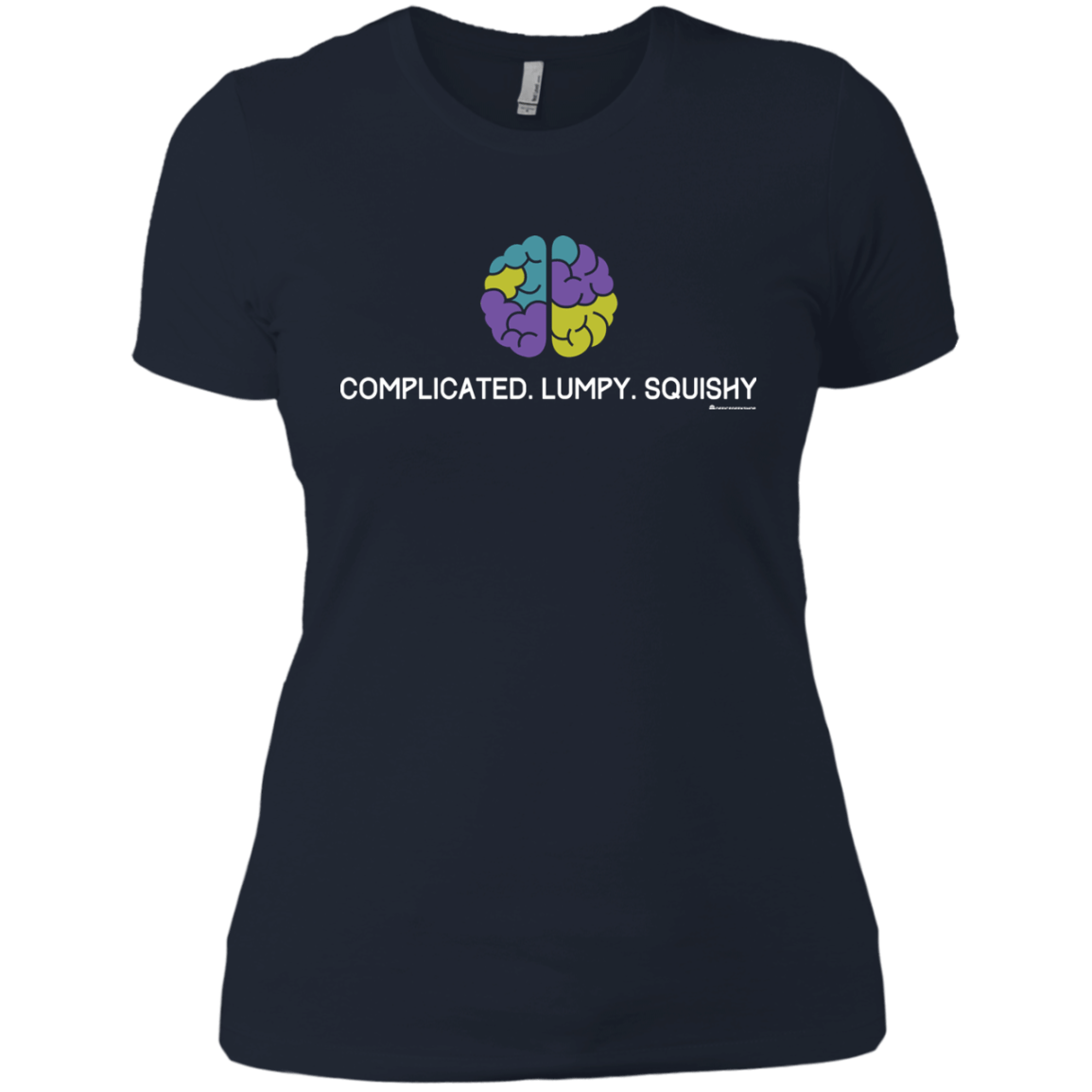 T-Shirts Midnight Navy / X-Small Brain Women's Premium T-Shirt