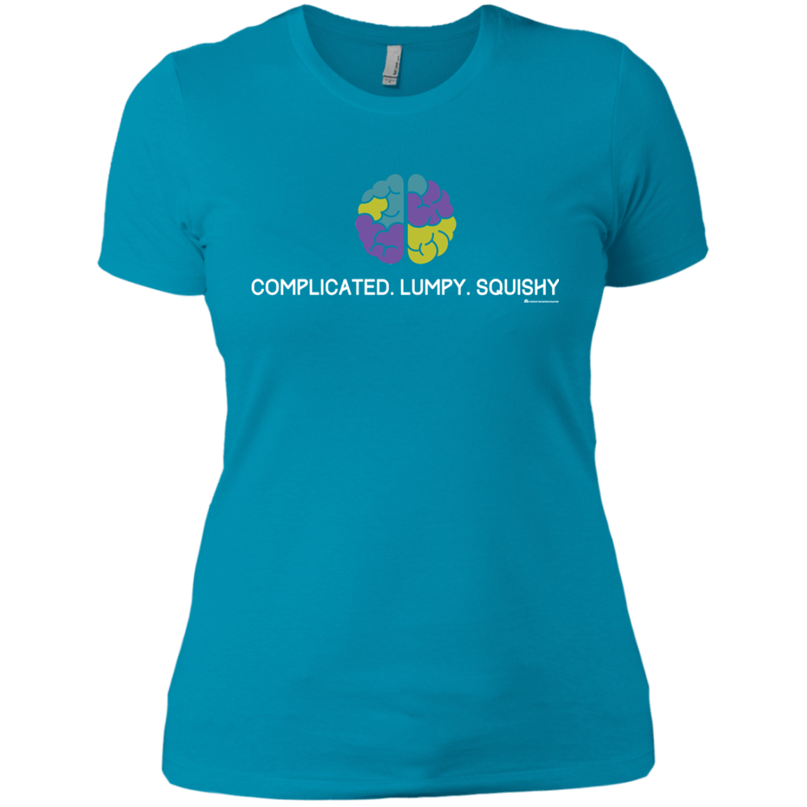 T-Shirts Turquoise / X-Small Brain Women's Premium T-Shirt