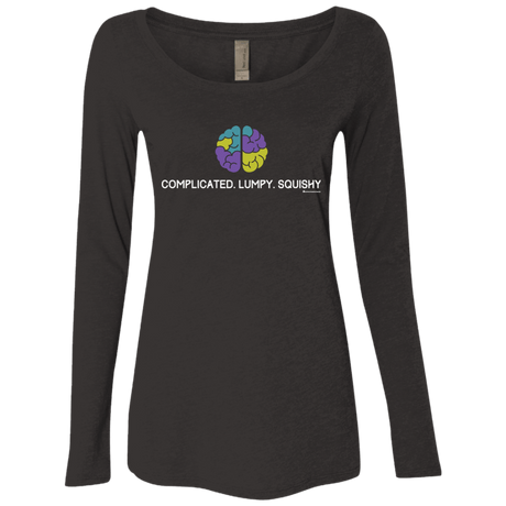 T-Shirts Vintage Black / Small Brain Women's Triblend Long Sleeve Shirt