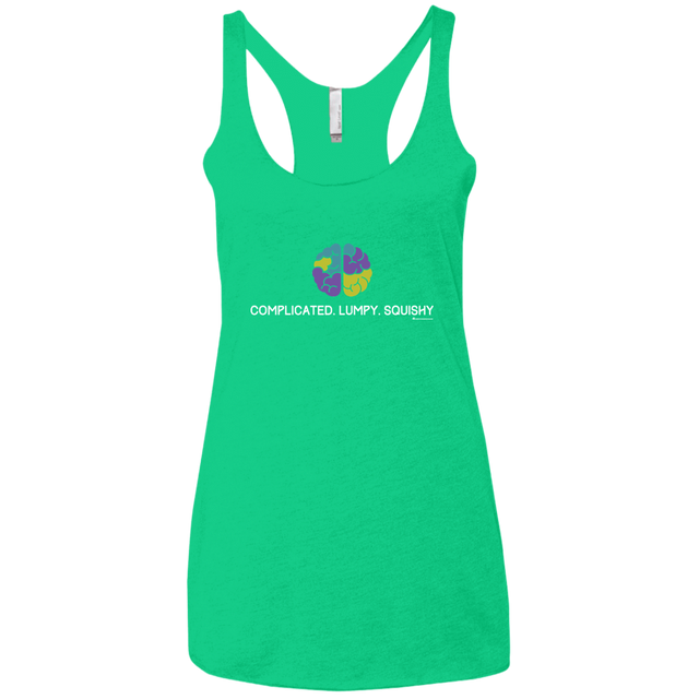 T-Shirts Envy / X-Small Brain Women's Triblend Racerback Tank
