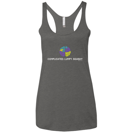 T-Shirts Premium Heather / X-Small Brain Women's Triblend Racerback Tank