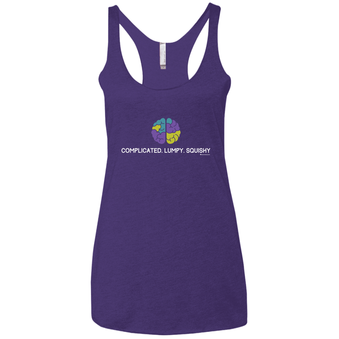 T-Shirts Purple Rush / X-Small Brain Women's Triblend Racerback Tank