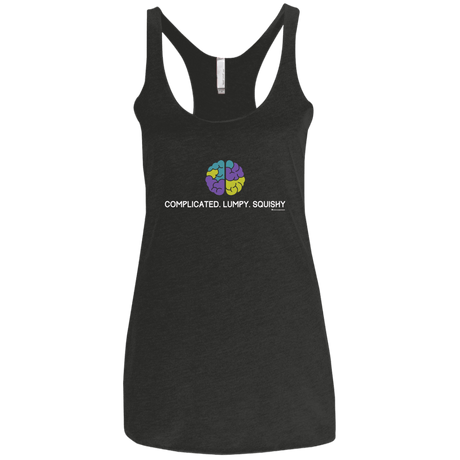 T-Shirts Vintage Black / X-Small Brain Women's Triblend Racerback Tank