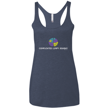 T-Shirts Vintage Navy / X-Small Brain Women's Triblend Racerback Tank