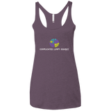 T-Shirts Vintage Purple / X-Small Brain Women's Triblend Racerback Tank