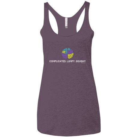 T-Shirts Vintage Purple / X-Small Brain Women's Triblend Racerback Tank