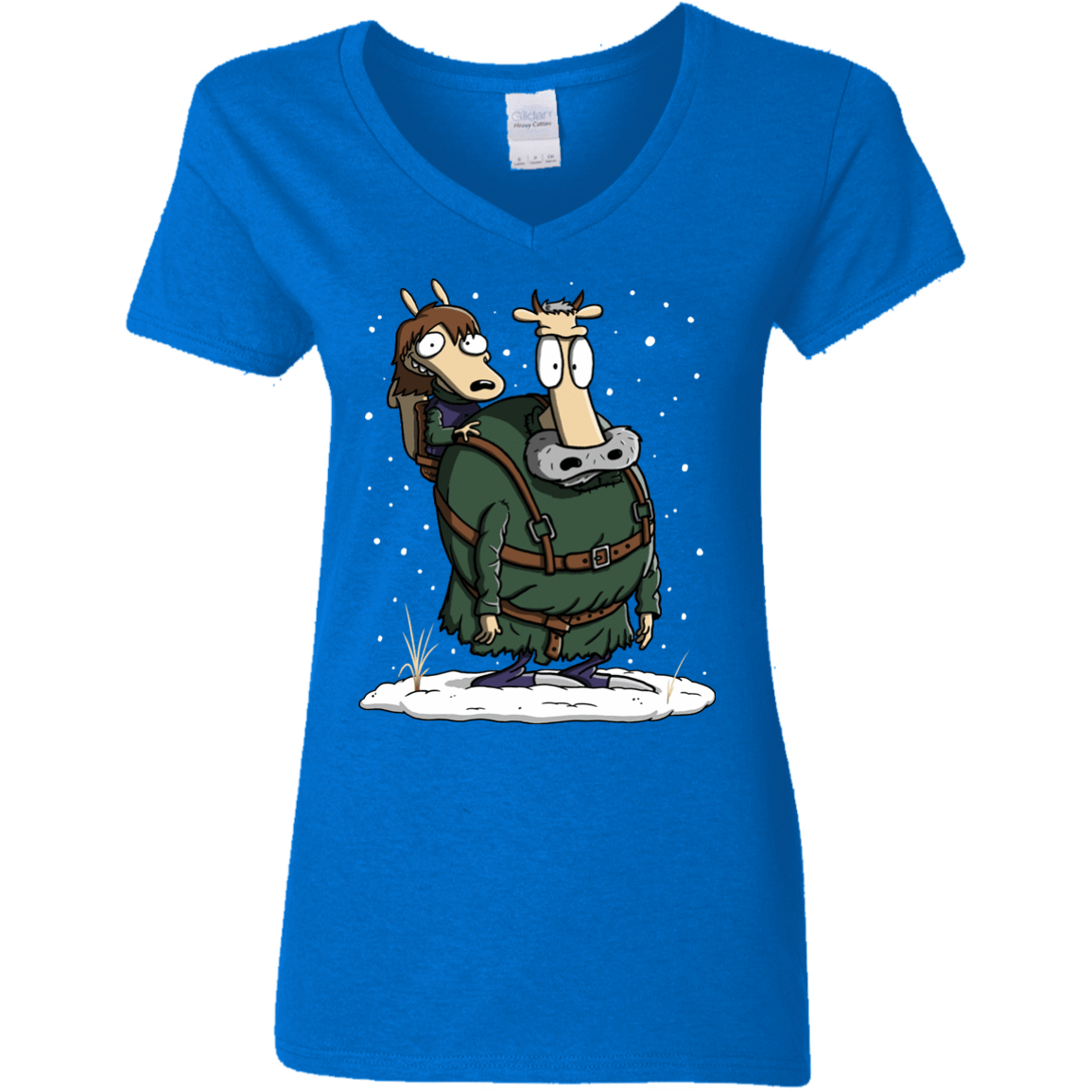 T-Shirts Royal / S Bran's Modern Life Women's V-Neck T-Shirt