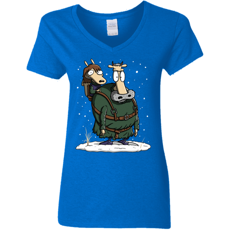 T-Shirts Royal / S Bran's Modern Life Women's V-Neck T-Shirt