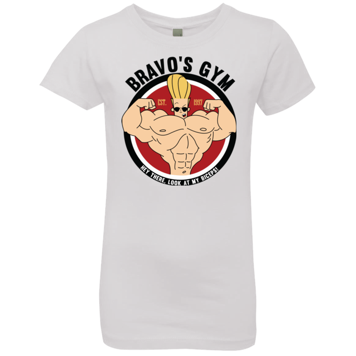 T-Shirts White / YXS Bravo's Gym Girls Premium T-Shirt