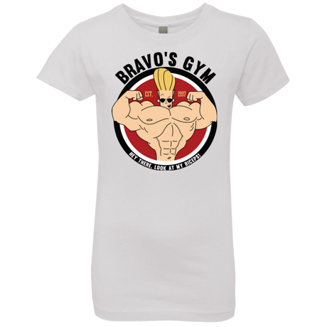 T-Shirts White / YXS Bravo's Gym Girls Premium T-Shirt