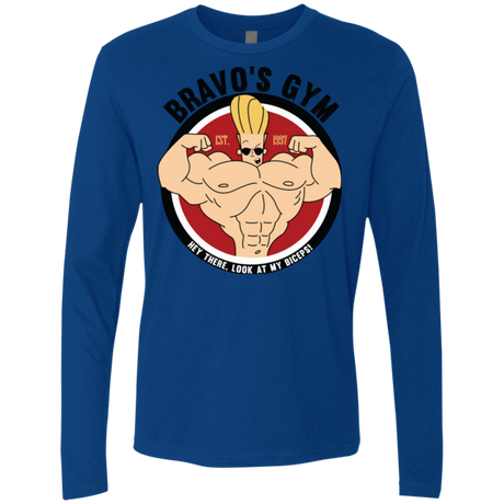 T-Shirts Royal / Small Bravo's Gym Men's Premium Long Sleeve