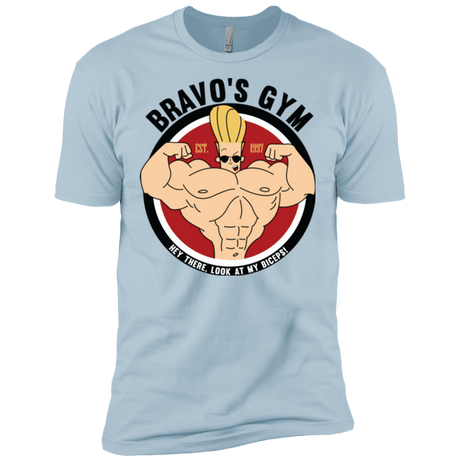 T-Shirts Light Blue / X-Small Bravo's Gym Men's Premium T-Shirt