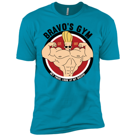 T-Shirts Turquoise / X-Small Bravo's Gym Men's Premium T-Shirt