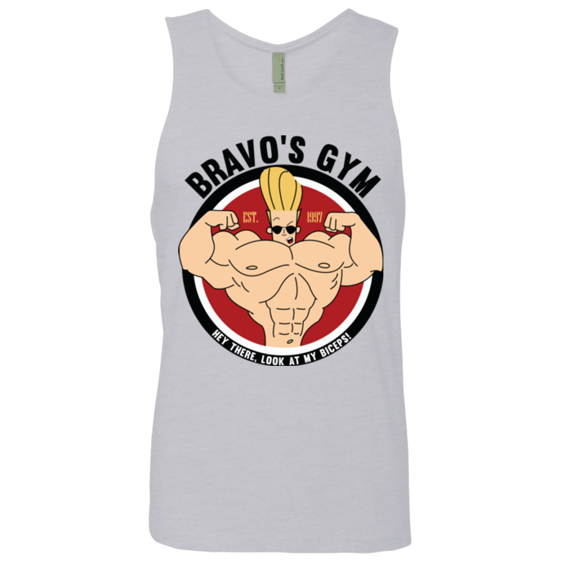T-Shirts Heather Grey / Small Bravo's Gym Men's Premium Tank Top
