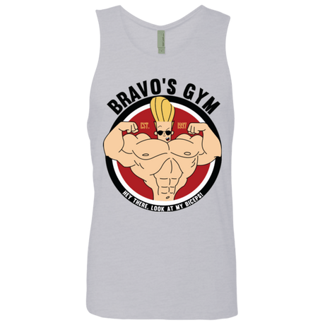 T-Shirts Heather Grey / Small Bravo's Gym Men's Premium Tank Top