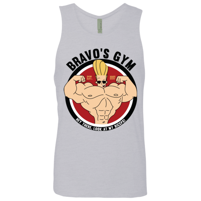 T-Shirts Heather Grey / Small Bravo's Gym Men's Premium Tank Top