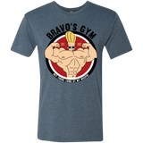 T-Shirts Indigo / Small Bravo's Gym Men's Triblend T-Shirt