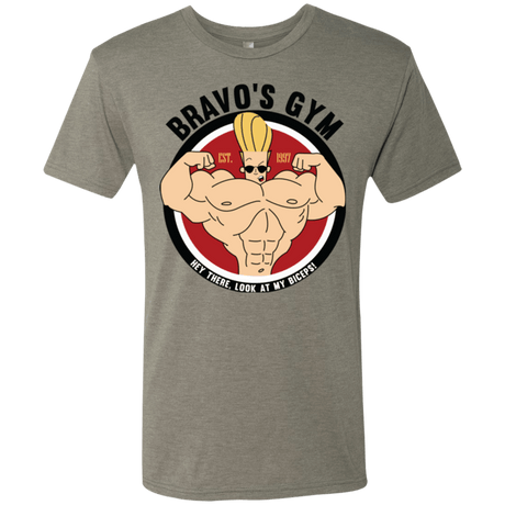 T-Shirts Venetian Grey / Small Bravo's Gym Men's Triblend T-Shirt