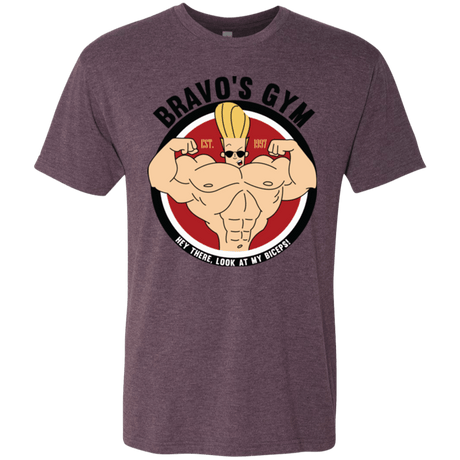 T-Shirts Vintage Purple / Small Bravo's Gym Men's Triblend T-Shirt