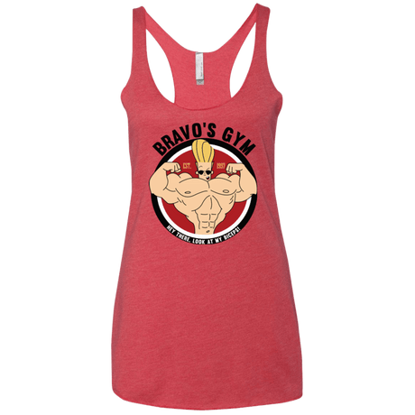T-Shirts Vintage Red / X-Small Bravo's Gym Women's Triblend Racerback Tank