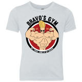 T-Shirts Heather White / YXS Bravo's Gym Youth Triblend T-Shirt