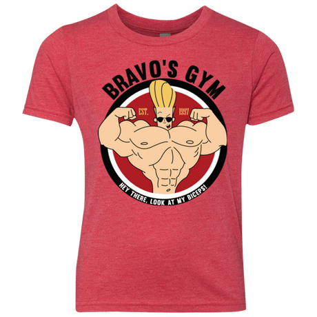 T-Shirts Vintage Red / YXS Bravo's Gym Youth Triblend T-Shirt