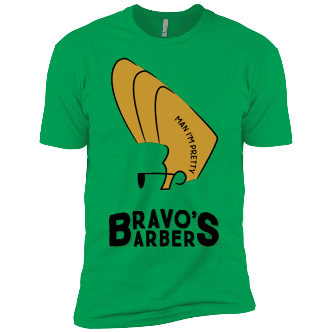 T-Shirts Kelly Green / YXS Bravos Barbers Boys Premium T-Shirt