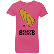 T-Shirts Hot Pink / YXS Bravos Barbers Girls Premium T-Shirt