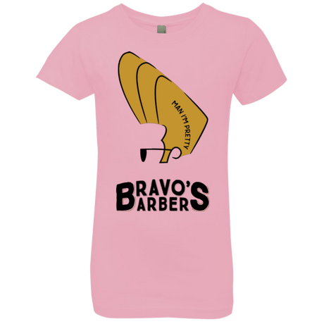 T-Shirts Light Pink / YXS Bravos Barbers Girls Premium T-Shirt