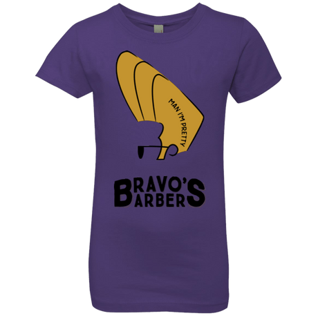 T-Shirts Purple Rush / YXS Bravos Barbers Girls Premium T-Shirt