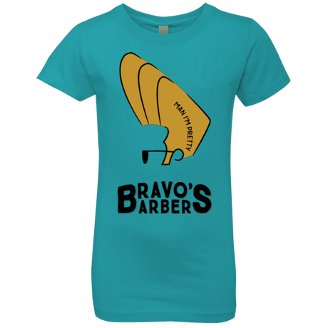 T-Shirts Tahiti Blue / YXS Bravos Barbers Girls Premium T-Shirt