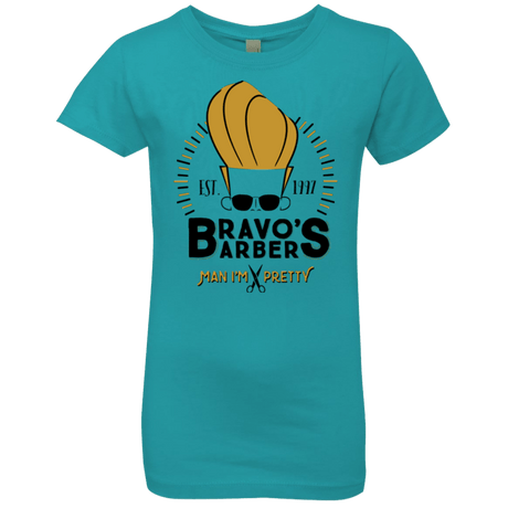 T-Shirts Tahiti Blue / YXS Bravos Barbers Girls Premium T-Shirt