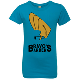 T-Shirts Turquoise / YXS Bravos Barbers Girls Premium T-Shirt