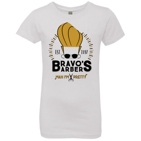 T-Shirts White / YXS Bravos Barbers Girls Premium T-Shirt