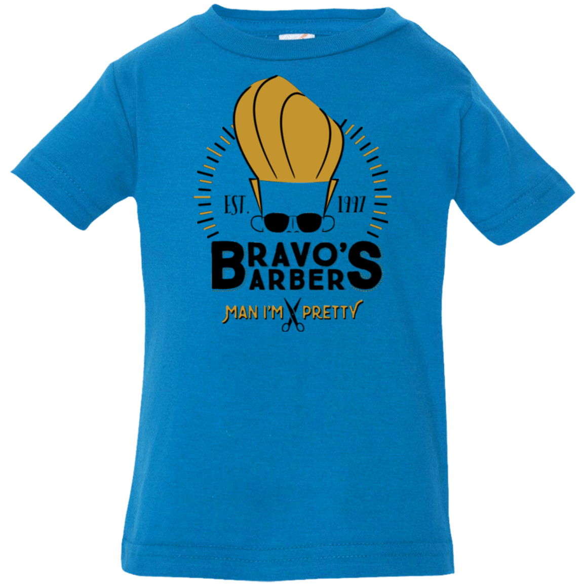 T-Shirts Cobalt / 6 Months Bravos Barbers Infant Premium T-Shirt