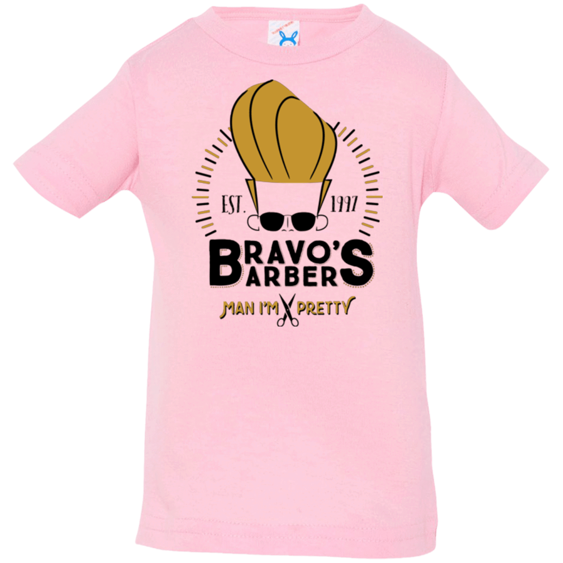 T-Shirts Pink / 6 Months Bravos Barbers Infant Premium T-Shirt