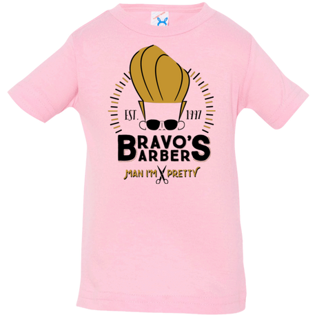 T-Shirts Pink / 6 Months Bravos Barbers Infant Premium T-Shirt
