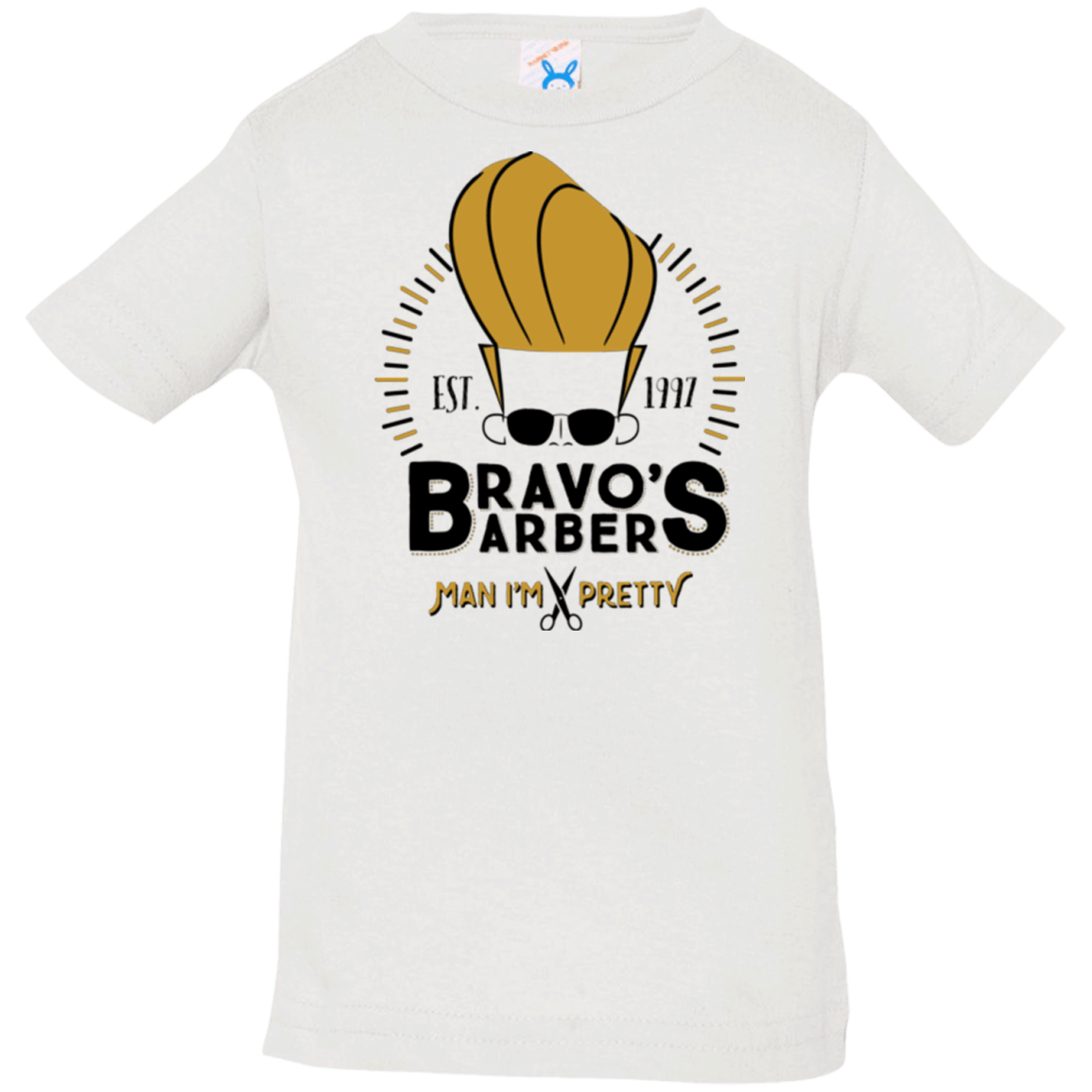 T-Shirts White / 6 Months Bravos Barbers Infant Premium T-Shirt