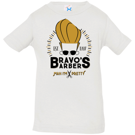 T-Shirts White / 6 Months Bravos Barbers Infant Premium T-Shirt