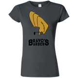 T-Shirts Charcoal / S Bravos Barbers Junior Slimmer-Fit T-Shirt