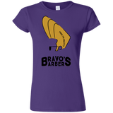 T-Shirts Purple / S Bravos Barbers Junior Slimmer-Fit T-Shirt