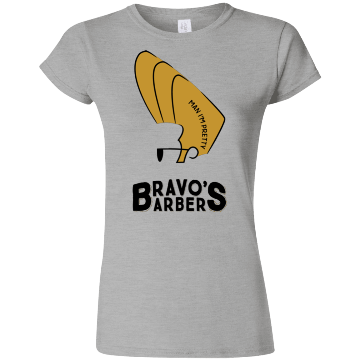 T-Shirts Sport Grey / S Bravos Barbers Junior Slimmer-Fit T-Shirt