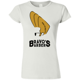 T-Shirts White / S Bravos Barbers Junior Slimmer-Fit T-Shirt