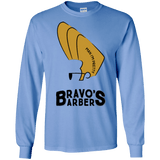 T-Shirts Carolina Blue / S Bravos Barbers Men's Long Sleeve T-Shirt