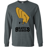 T-Shirts Dark Heather / S Bravos Barbers Men's Long Sleeve T-Shirt