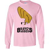 T-Shirts Light Pink / S Bravos Barbers Men's Long Sleeve T-Shirt