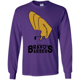 T-Shirts Purple / S Bravos Barbers Men's Long Sleeve T-Shirt