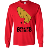 T-Shirts Red / S Bravos Barbers Men's Long Sleeve T-Shirt