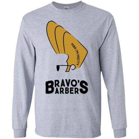 T-Shirts Sport Grey / S Bravos Barbers Men's Long Sleeve T-Shirt