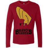 T-Shirts Cardinal / S Bravos Barbers Men's Premium Long Sleeve
